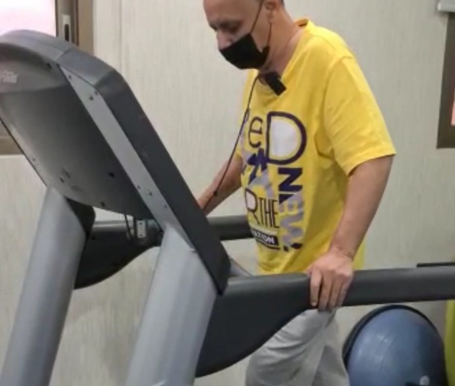On a path to recovery - Physiotherapy session to a paralysed patient