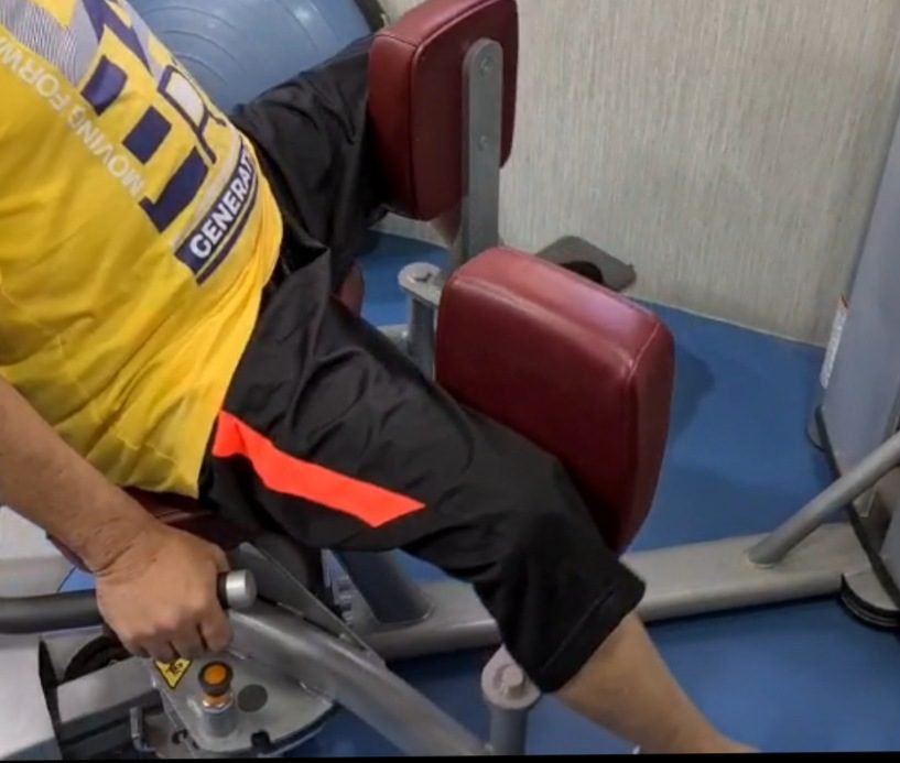 On a path to recovery - Physiotherapy session to a paralysed patient